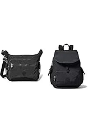 Kipling Gabbie, Crossbody Mujer, Negro, 18.5x35.5x30 Cm LxWxH City Pack S, Mochila para Mujer, Negro, Talla única