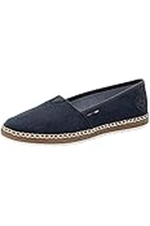 Rieker Mujer Alpargatas M2278, señora Zapatos Planos,Zapatos Bajos,Zapatos de Verano,Zapatillas,Trenzados,marítimos,Azul (Blau / 14),41 EU / 7.5 UK