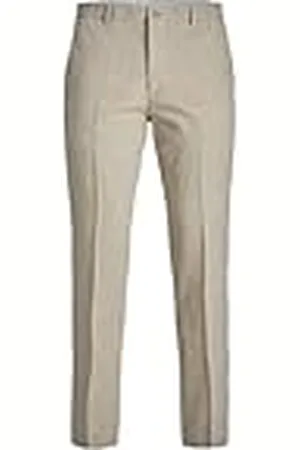 JACK & JONES JPRRIVIERA Linen Trouser Slim SN Pantalones de Traje, , 54 de los Hombres