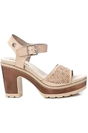 Refresh Sandalia Mujer Beige - Calzado Cómodo y Versátil - Moda casual - Modelo 17278102 (Talla 40)