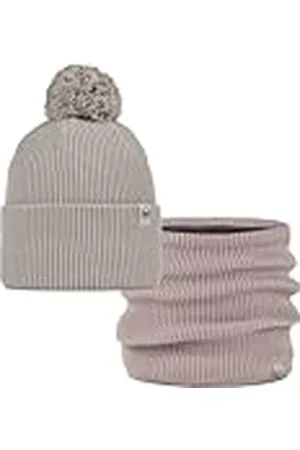Buff Dúo Pack Street Knitted Gorro Renvi Birch Gray Beige y Knitted & Fleece Braga de Cuello Renvi Rosewood Rosa Talla única Adulto