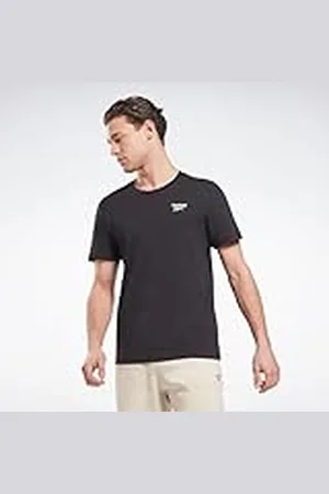 Reebok Identity Left Chest Logo Camiseta, Hombre, Black, 2XL