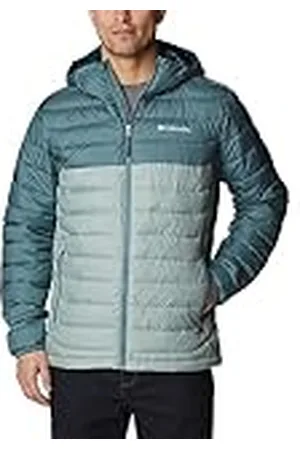 Columbia Powder Lite Hooded Jacket, Chaqueta Acolchada Con Capucha Hombre, , M