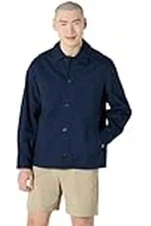 Amazon Chaqueta Utilitaria de Algodón Elástico de Corte Holgado Hombre, , L