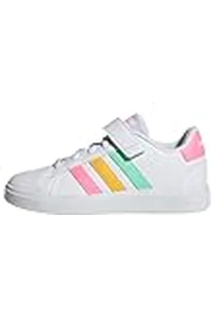 adidas Grand Court Court Elastic Lace and Top Strap Shoes, Zapatillas de Tenis Unisex niños, , 35 EU