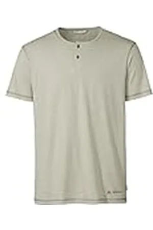 Vaude Camiseta de Rayas Mineo para Hombre, Madera de Cedar, Small