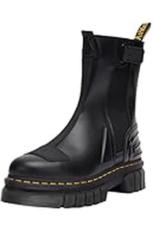 Dr. Martens Audrick Chelsea Hi, Boots Mujer, Black Nappa Lux & Black AJAX & Black Soft Patent PU, 42 EU