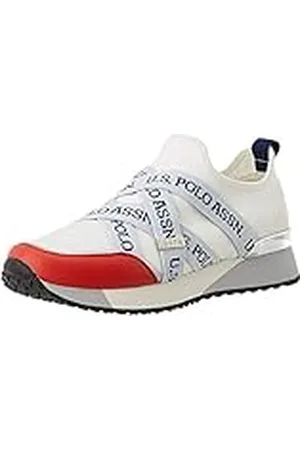 U.S. Polo Assn. Brianna, Zapatillas de Gimnasia Mujer, Multicolor (Whi/Red 054), 37 EU
