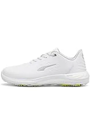PUMA Phantomcat Nitro +, Golf Shoe Hombre, White Silver-Ash Gray, 39 EU