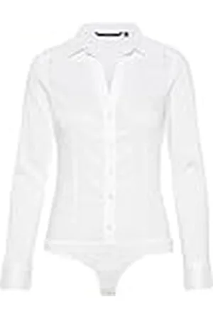 VERO MODA Vmlady L/S G-String Shirt New Noos Camiseta de Manga Larga, Blanco Nieve, M Mujeres