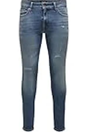 Only & Sons Onswarp Skin Jax LM DEST 8793 Tai Dnm Vd Jeans, , 28W / 32L para Hombre