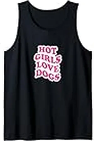 Original Cheddar Chicas calientes aman a los perros Camiseta sin Mangas