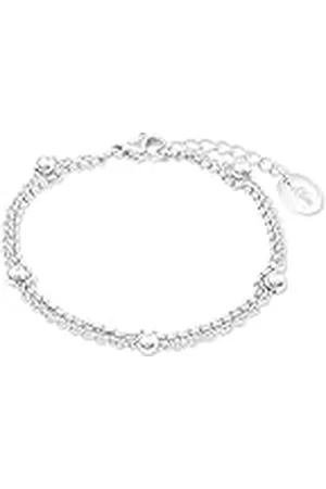 QS by s.Oliver Pulsera de acero inoxidable señoras brazo joyas, 16+4 cm, , Viene en caja de regalo de joyería