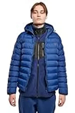 Urban classics Chaqueta de invierno con capucha para hombre, cálida y acolchada, cortaviento de material sintético, plumón apto para entretiempo