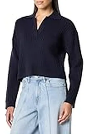 THE DROP Marcy Polo Acanalado Suéter, , L