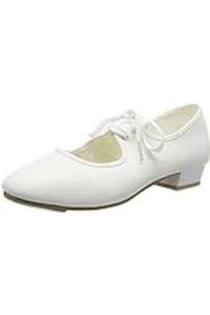 Roch Valley LHC - Zapatos de claqué de tela (tacón bajo), , 9.5 UK / 27.5 EU