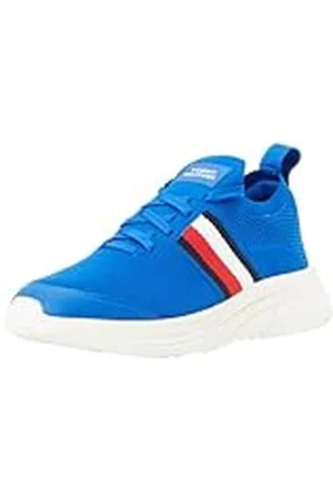 Tommy Hilfiger Sneaker Runner para Hombre Zapatillas de Deporte, Azul (Ultra Blue), 40 EU