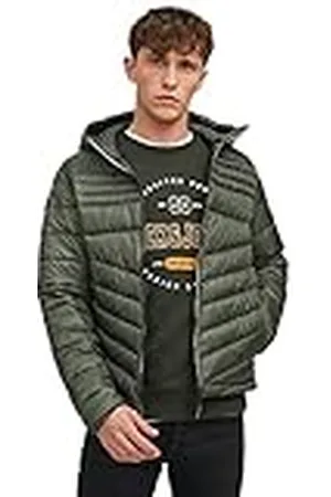JACK & JONES Jjehero Puffer Hood Sn Chaqueta, , XL para Hombre