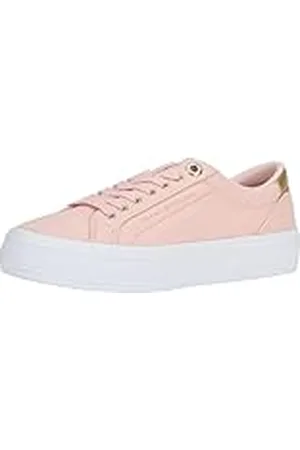 Tommy Hilfiger Sneaker con Suela Vulcanizada para Mujer Calzado, Rosa (Whimsy Pink), 36