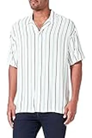 JACK & JONES Jorluke Palma Stripe Shirt SS Camisa de Manga Corta, , M Hombres