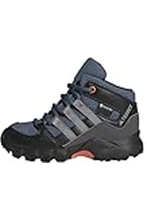 adidas Terrex Mid Gore-Tex Hiking Shoes, Zapatos de Senderismo Unisex bebé, Wonder Steel/Grey Three/Semi Impact Orange, 24 EU