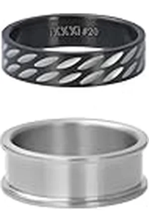 Ixxxi Men Tabla de surf de anillo compuesto, 20mm, Acero inoxidable, Sin piedras preciosas