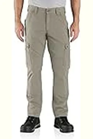Carhartt Rugged Flex Relaxed Fit Ripstop Cargo Work Pant, Pantalones Utilitarios de Trabajo Hombre, Gris , 34W / 34L