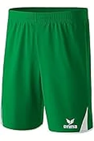 Erima Classic 5 Cubos Pantalón Corto, Unisex niños, Smaragd/Blanco, XS