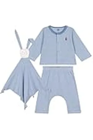 Petit Bateau A0BO6 Conjunto De Manga Larga De 3 Piezas Unisex Bebé 0-3 Meses