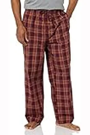 Amazon Pantalón de Pijama Tejido de Ajuste Recto Hombre, , S
