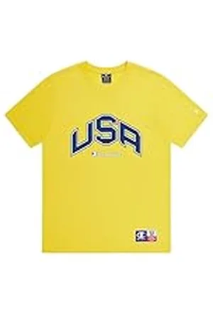 Champion Legacy Retro Sport-USA S/S Crewneck Camiseta, , L Hombres