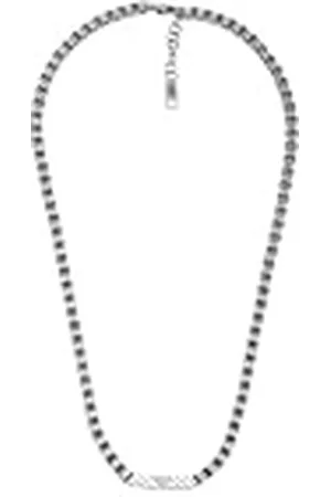 Emporio Armani Collar Para Hombre Essential, Longitud: 530mm, Ancho: 30mm Collar De Acero Inoxidable Plateado, EGS2922040
