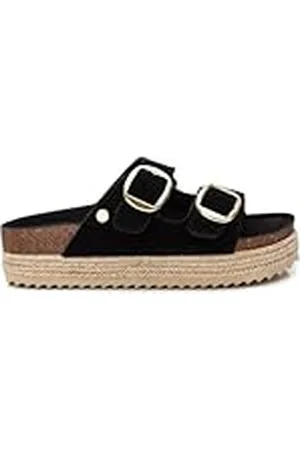 Xti Sandalias de Tacón Mujer Negro - Calzado Cómodo y Versátil - Moda casual - Modelo 14363505 (Talla 38)