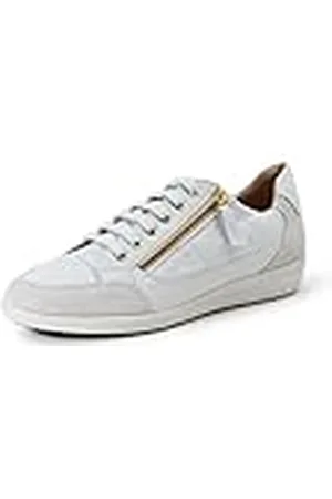 Geox D Myria C, Zapatillas de Deporte Mujer, Blanco (White/Off White C1352), 36 EU