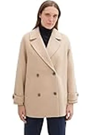 TOM TAILOR 1041492 Chaqueta, 35746-Soft Ivory Melange, M para Mujer