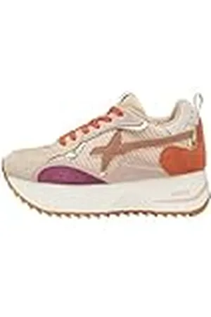 W6YZ ANNY W.-Zapatillas de Tejido técnico y Ante-Beige, 38