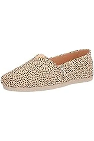 TOMS Alpargata Print, Mocasines Planos Mujer, Multicolor (Mini Guepardo Beige Miel), 35.5 EU