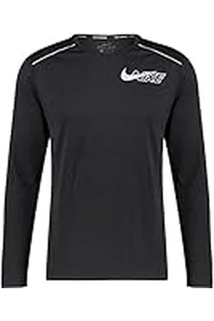 Nike M Nk DF Miler LS Flash NV Camiseta de Manga Larga, Hombre, , S