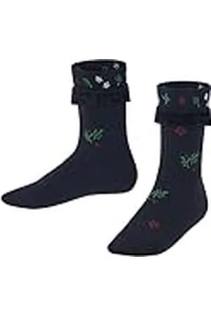 Falke Country Flower K SO algodón lana estampado 1 par, Calcetines Unisex niños, , 39-42