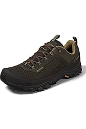 Berghaus Zapatos de goretex Ground Attack Active para Hombre, Marrón/Verdeoscuro, 44-45