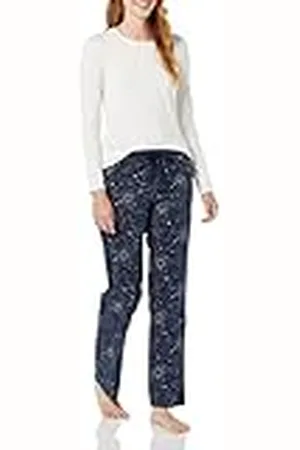 Amazon Pantalón de Pijama de Popelín Mujer, , L