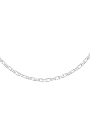 Amazon Cadena Belcher rectangular de esterlina, 56 cm