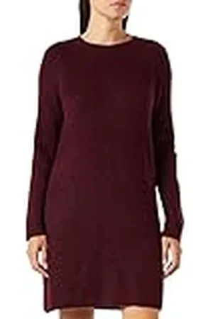 ONLY Onysallie L/S Dress Ex Knt Vestido, Winetasting, L Mujeres