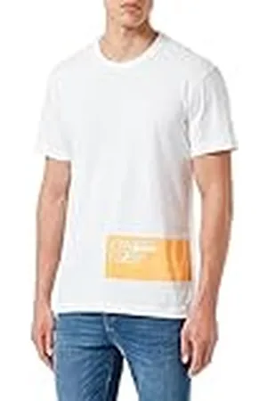 Calvin Klein Jeans Stencil Blocking Logo Tee, Hombre, , L