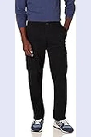 Amazon Pantalón corto cargo, elástico y de corte clásico (disponible en tallas grandes y largos especiales) Hombre, , 58W / 32L