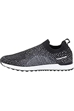 Hush Puppies Entrenador Ennis, Zapatillas Mujer, Black, 41.5 EU