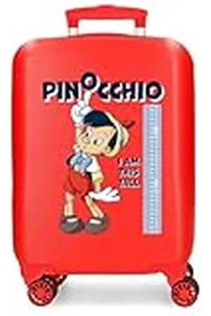 Disney Joumma Pinocchio Maleta de Cabina Rojo 33x50x20 cms Rígida ABS Cierre de combinación Lateral 28,4L 2 kgs 4 Ruedas Dobles Equipaje Mano