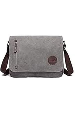 Kono Hombres Lona Bolso de Bandolera La Bolsa de Mensajero Bolsa de Lona Bolsa de Hombro 13 Pulgadas Bolsa de Ordenador