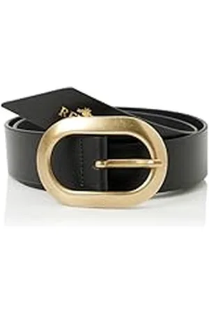 Replay Cinturón de piel para mujer, negro (Black 098), 75 cm