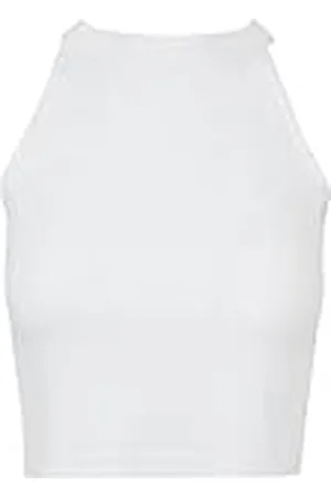 Urban classics Tb1894-ladies Rib Turtleneck Cropped Top, Blanco (White 00220), M para Mujer